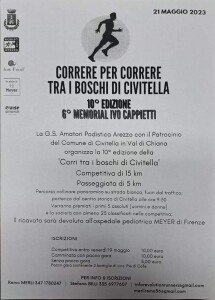 Correre tra i boschi di Civitella 21 maggio