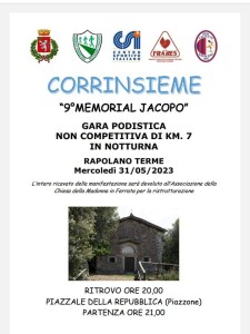Memorial Iacopo a Rapolano 31 maggio
