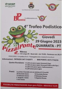 Pizza al ponte 29 giugno
