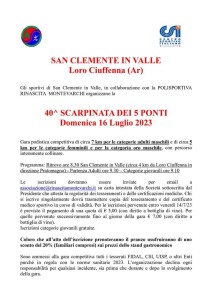 San Clemente in ciuffenna a 16 luglio