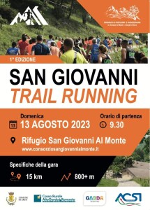 San Giovanni Trail Running 13 agosto