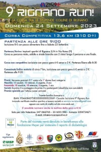 Rignano run 24 settembre