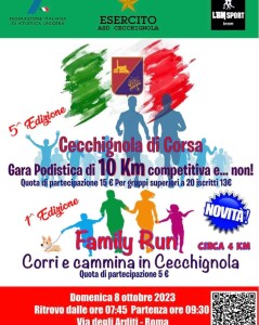 Cecchignola di corsa 8 ottobre