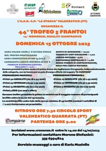 Trofeo 5 Frantoi Valenzatico Quarrata 15 ottobre